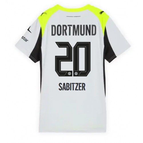 Borussia Dortmund Marcel Sabitzer #20 Replica Away Stadium Shirt for Women 2025-26 Short Sleeve